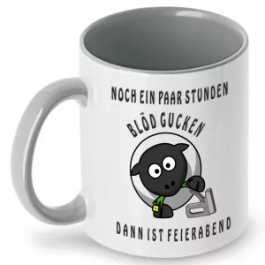 Tasse Büro blöd gucken