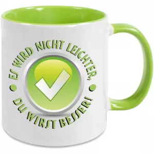 Tasse. Es wird nicht leichter