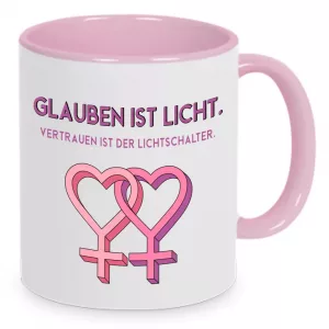 Tasse Glauben ist Licht
