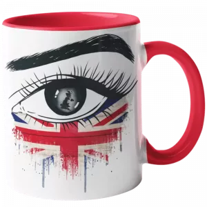 Spektakuläre Tasse mit der Englischen Flagge