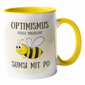 Optimismus Kaffetasse