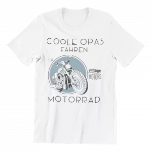 T-Shirt Coole Opas fahren Motorrad