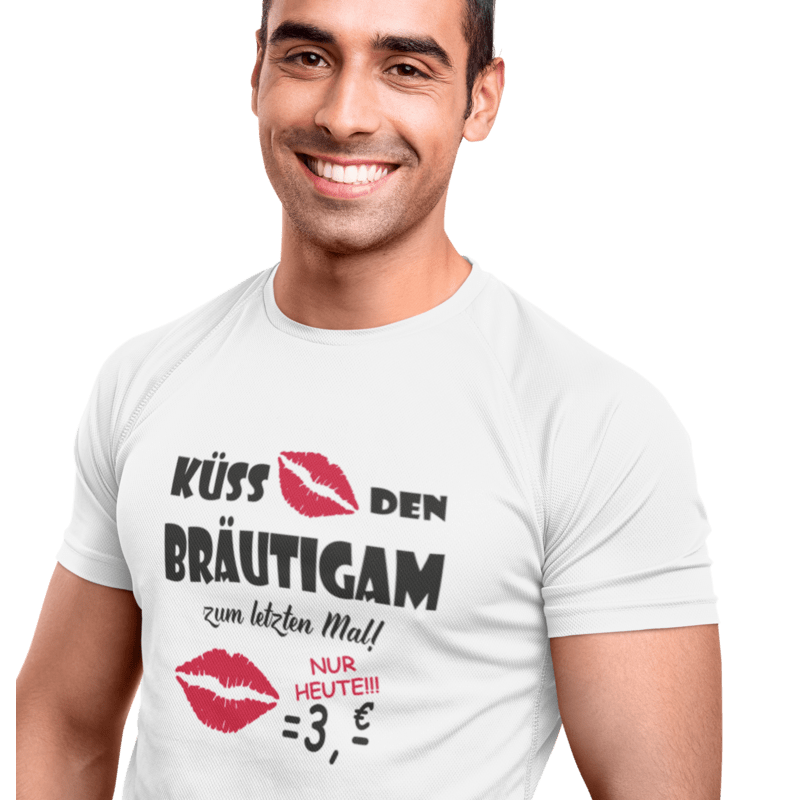 T-Shirt Küss den Bräutigam