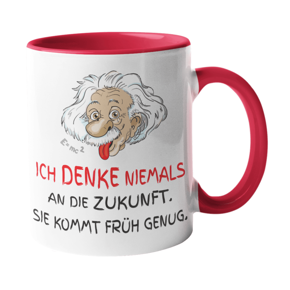 Albert Einstein Tasse Zukunft