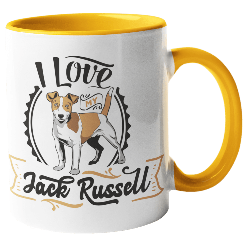 Tierisch coole Tasse mit Jack Russel Motiv in mehreren Farben